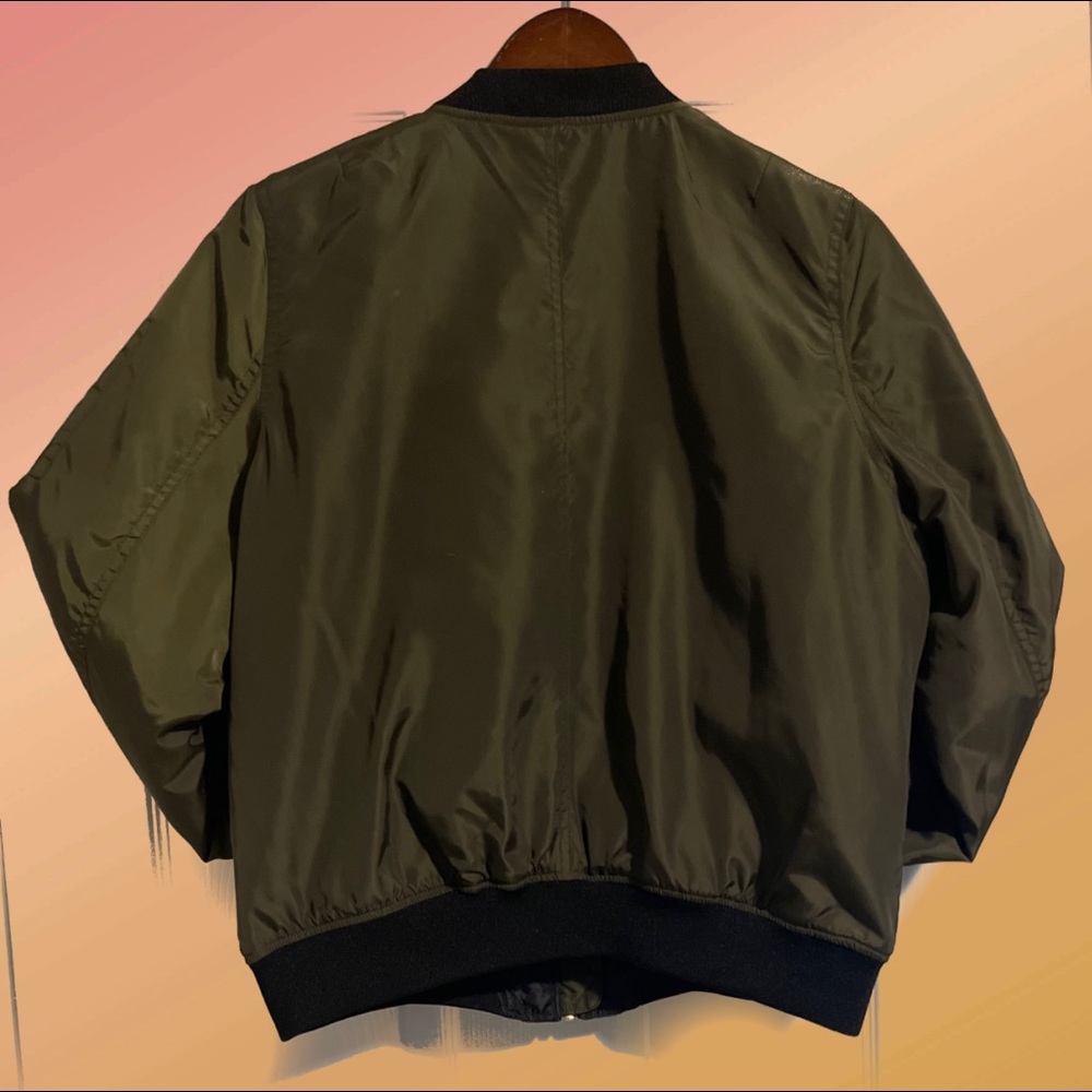 Green Patch Bomber Jacket - image 2
